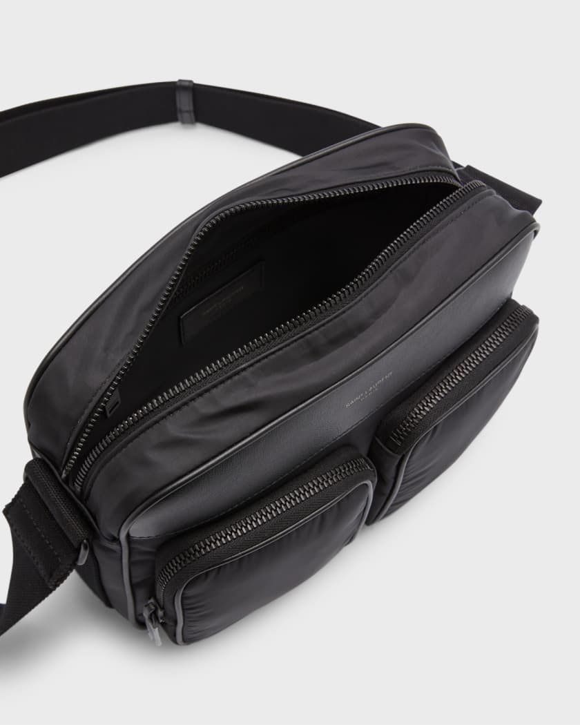 Saint Laurent Men s Bag City Nylon Crossbody Bag Neiman Marcus