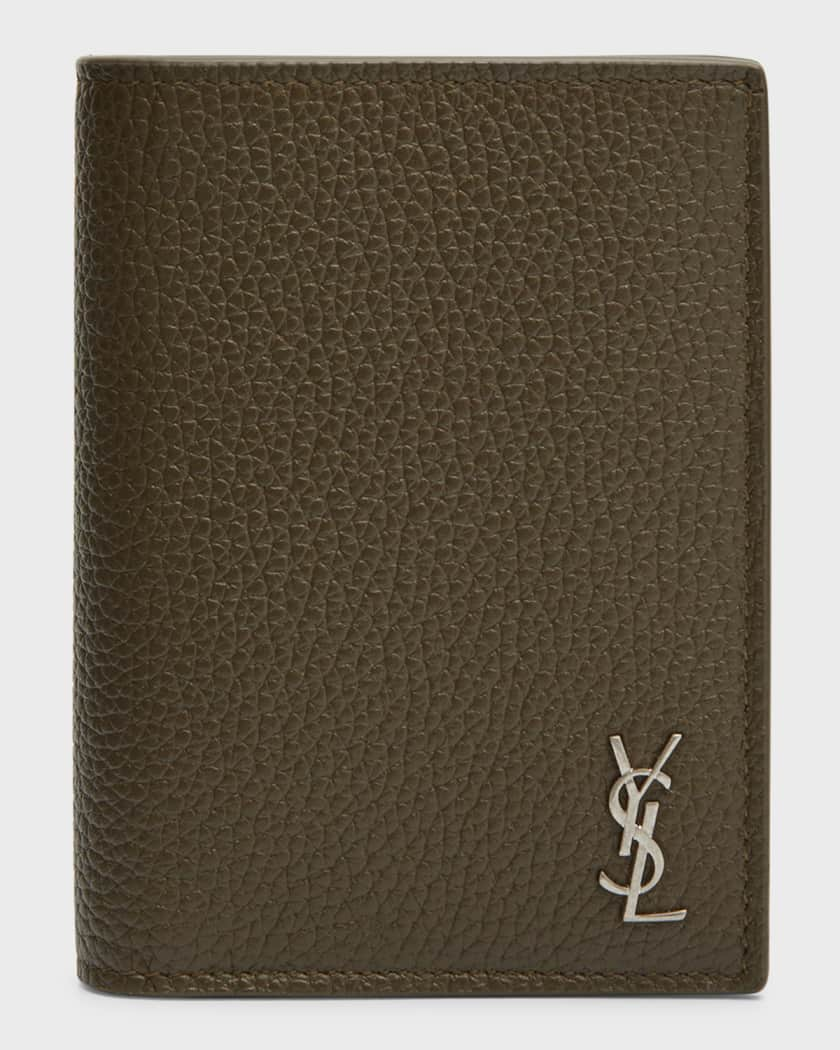 Saint Laurent Leather Bifold Wallet & Card Case for Men