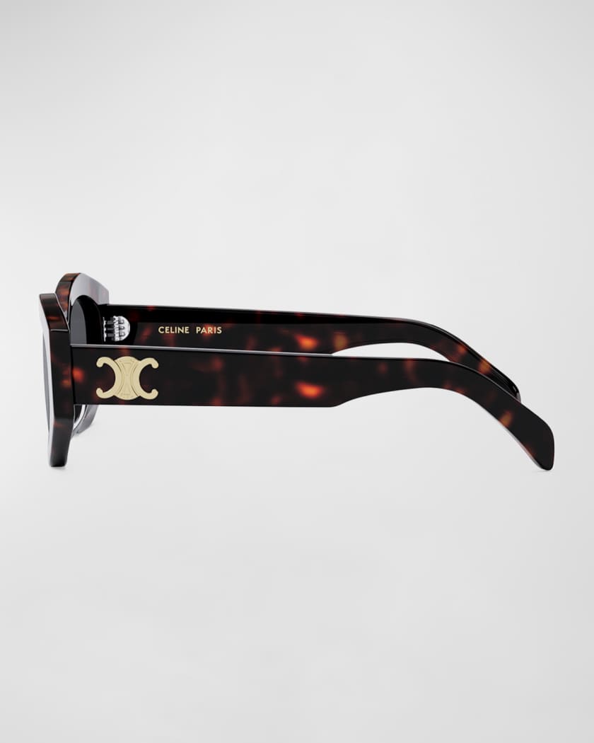Triomphe Logo Acetate Cat-Eye Sunglasses 
