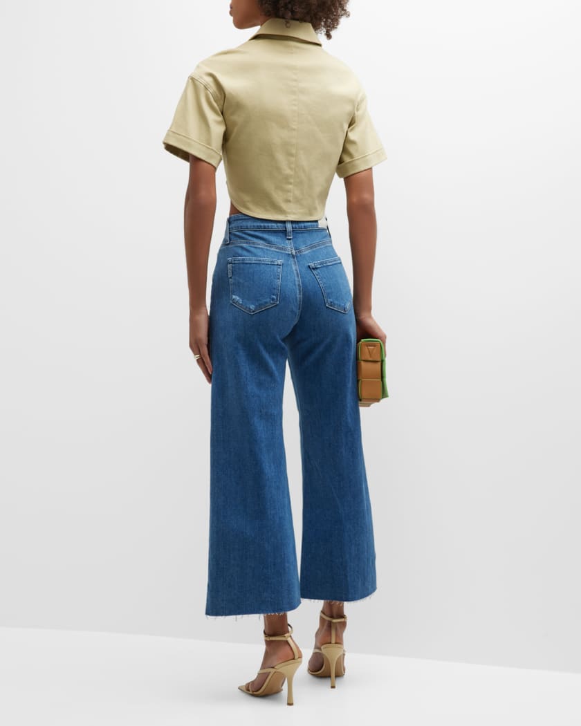 Anessa Wide-Leg Cropped Jeans 