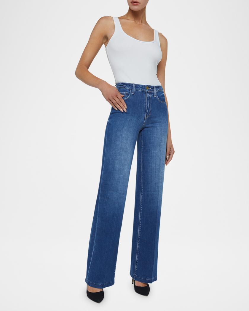 Clayton High Rise Wide-Leg Jeans