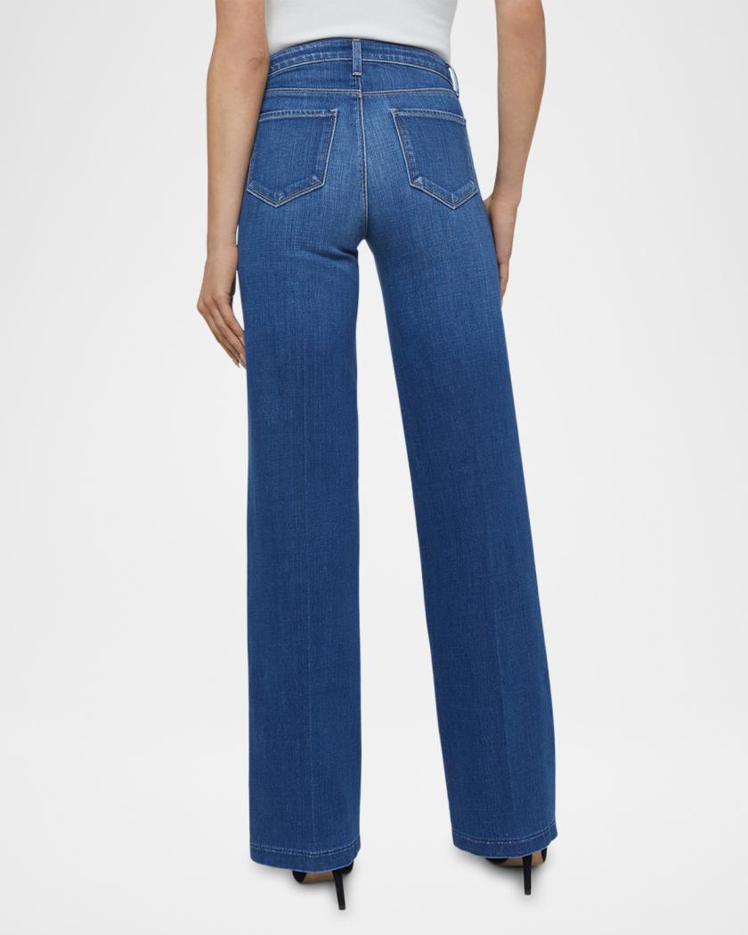 Clayton High Rise Wide-Leg Jeans