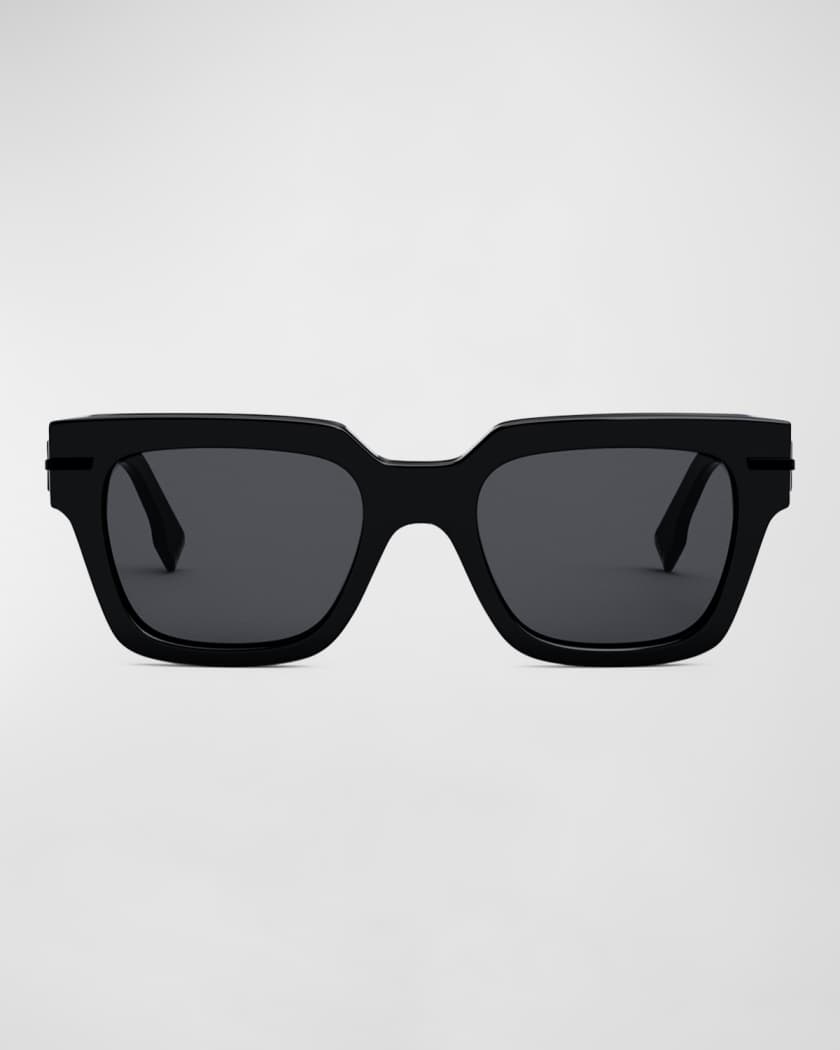 Fendi - Fendi Feel - Rectangular Sunglasses - Black Gray