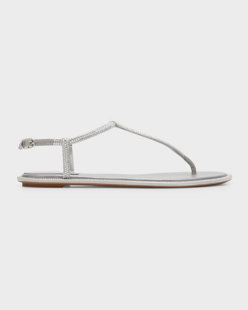 Silver thong sandals 2025
