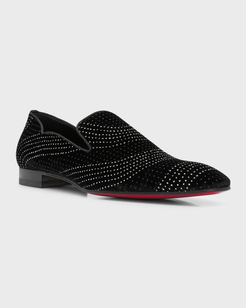 Christian Louboutin Dandy Chick Loafer in Black/Silver