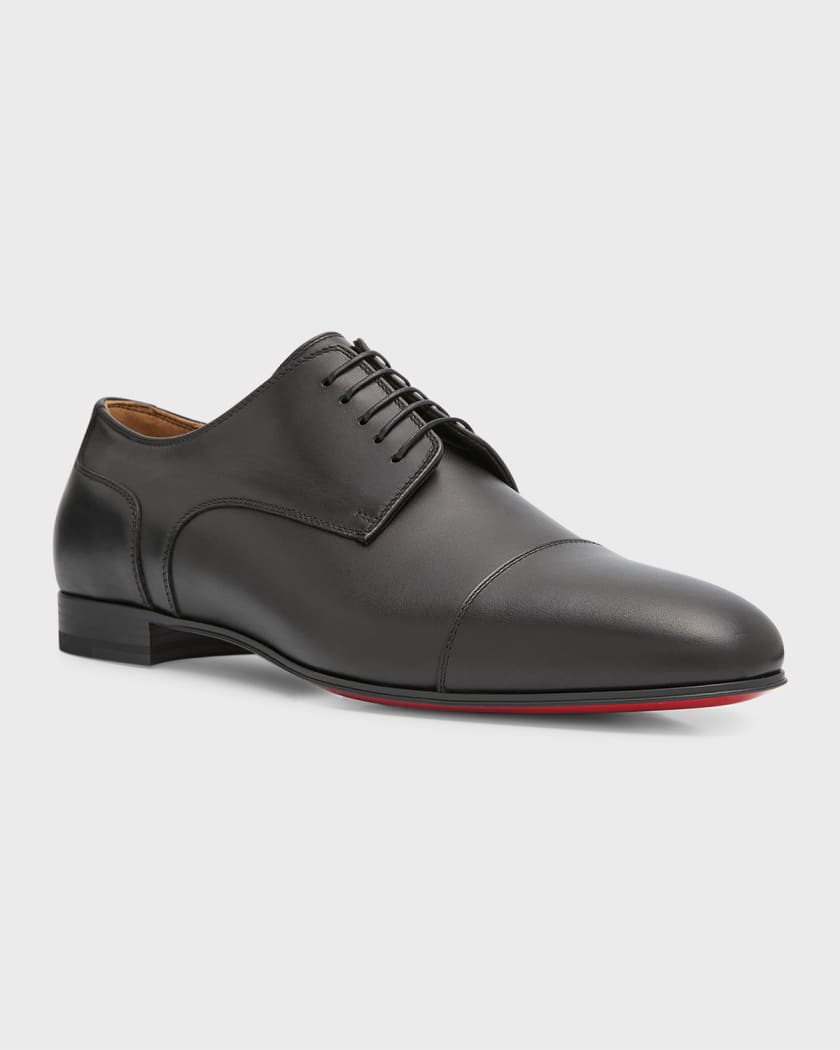 Christian Surcity Leather Derby Shoes | Neiman Marcus