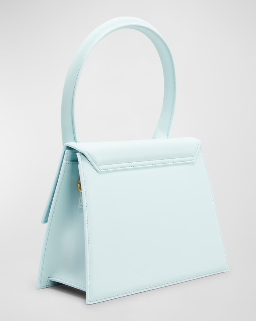 Jacquemus Le Grand Chiquito Leather Top Handle Bag in White