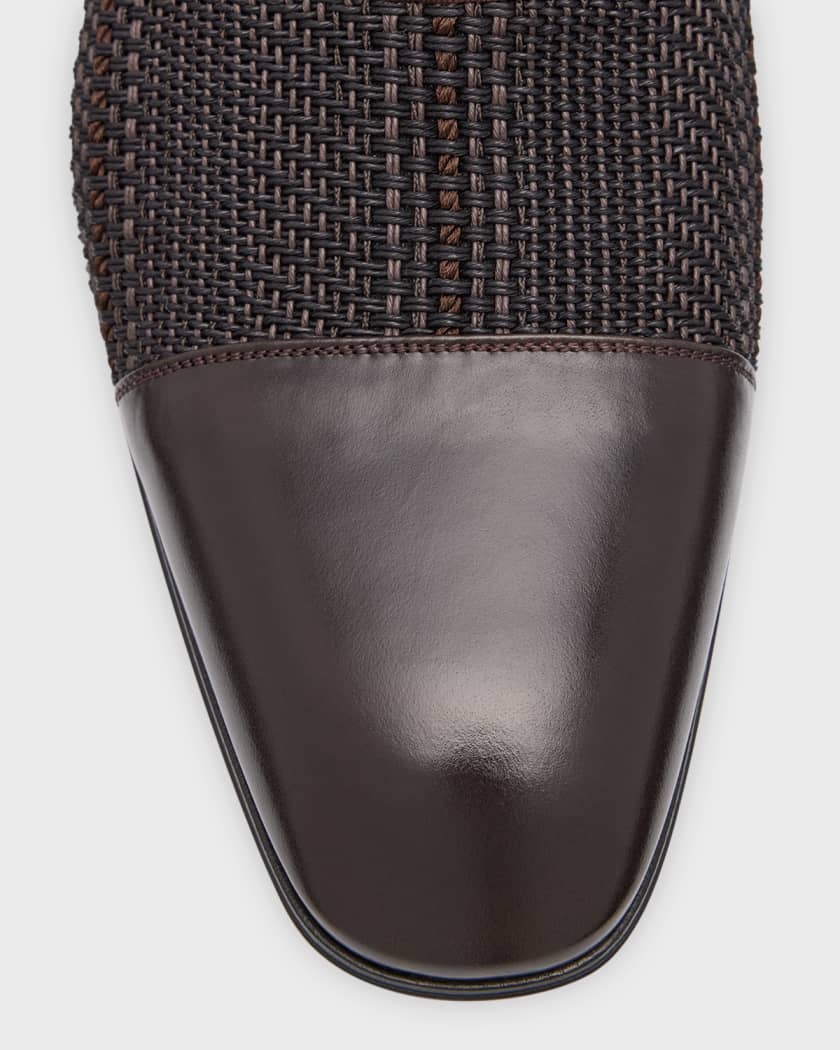 CHRISTIAN LOUBOUTIN Greggo Leather Oxford Shoes Size: US 8 / EU 41 RED  Bottoms