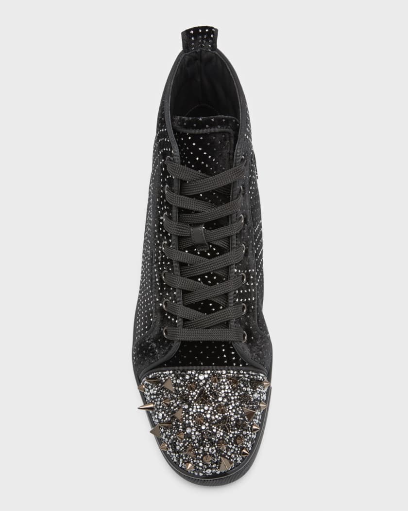 Christian louboutin mens black high tops new arrivals