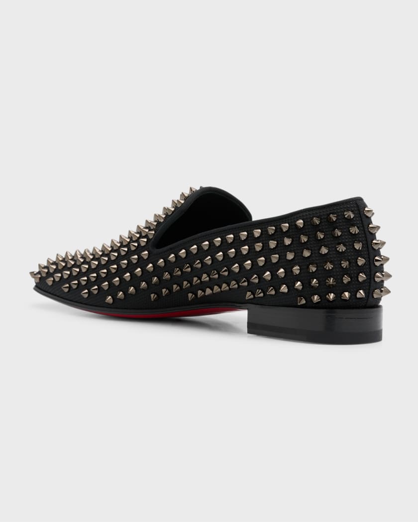 loafers for men Christian Louboutin Loafer White Spikes Men Shoes  Christian  louboutin loafers, Red bottoms louboutin, Red bottom shoes