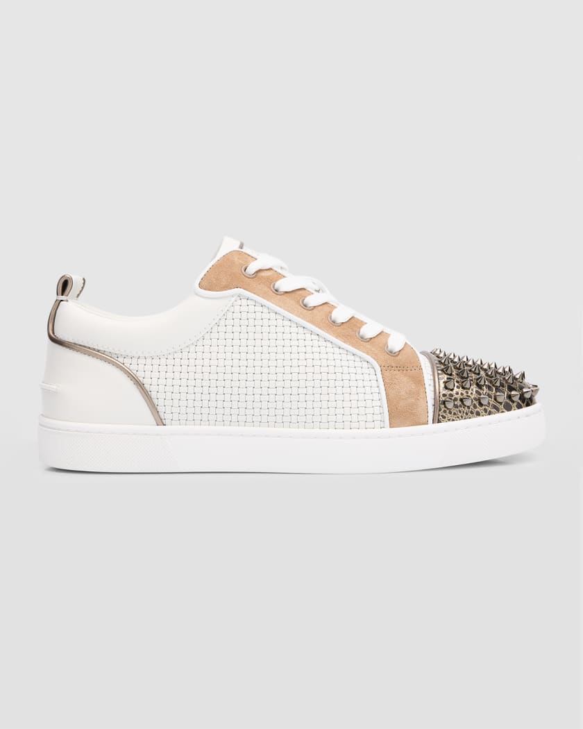 Louis Junior Spikes Cap-Toe Leather Sneakers