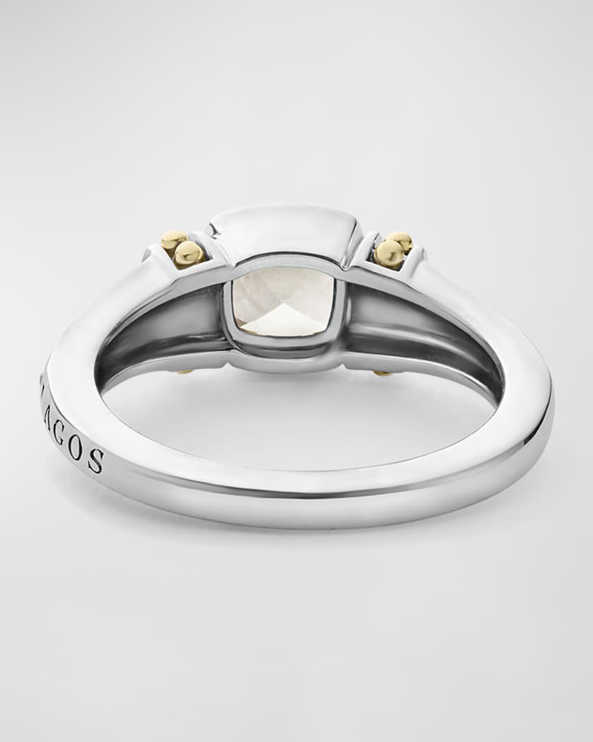 Lagos white top topaz ring
