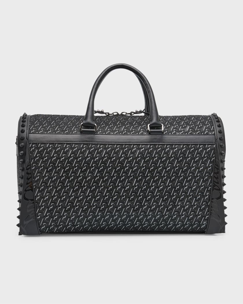 CHRISTIAN LOUBOUTIN: Blaster beauty bag in leather with spikes