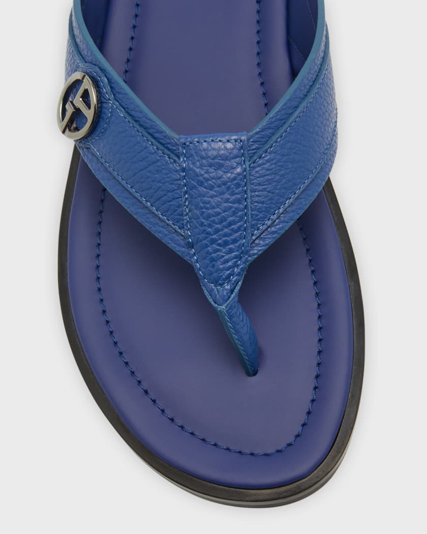 Armani mens flip on sale flops