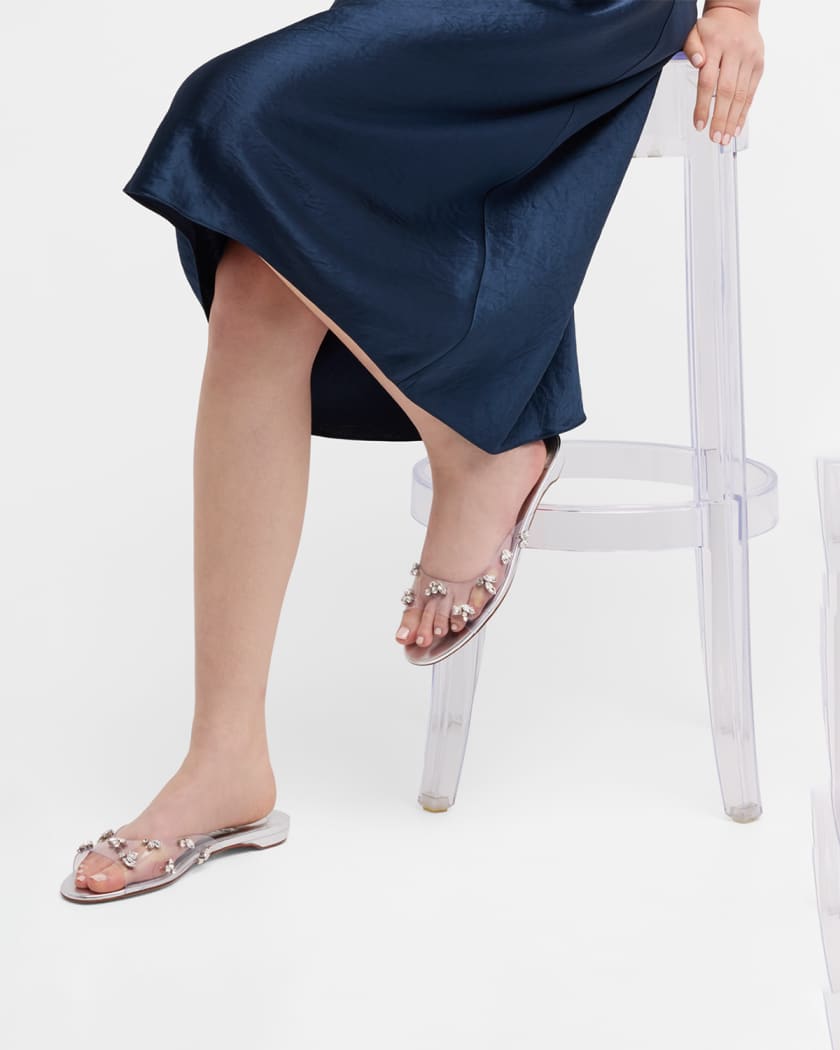 Red clear sandals 2025