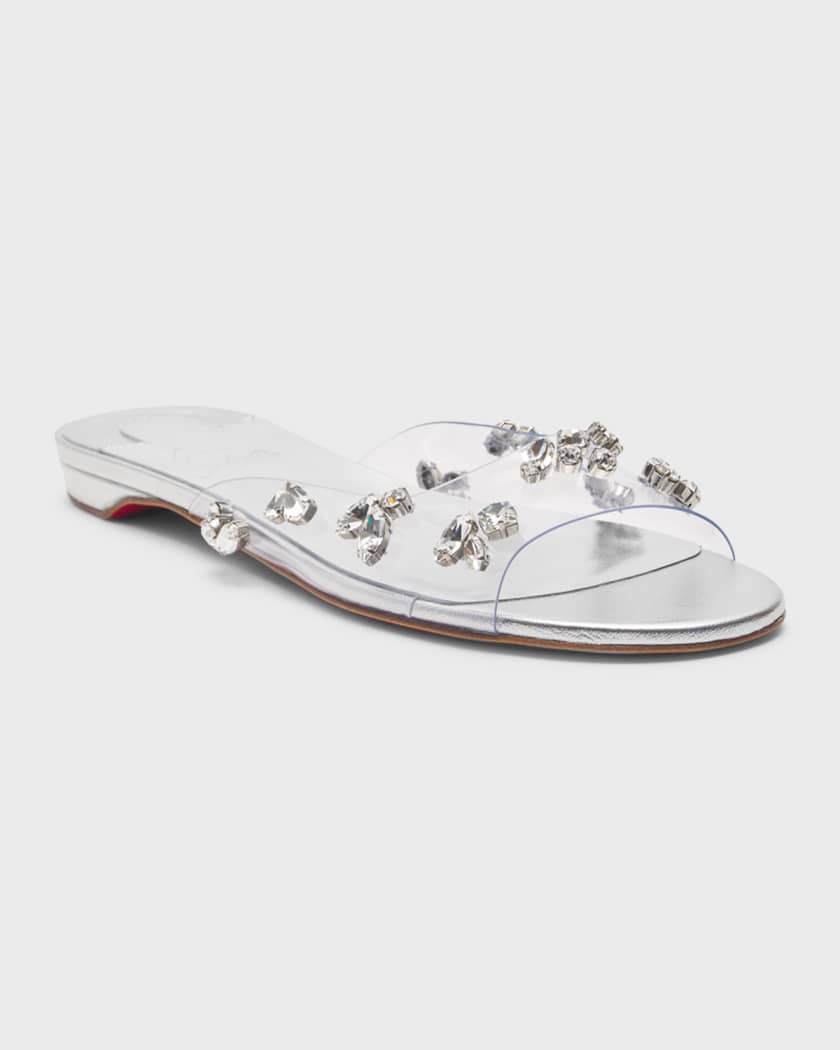 Christian louboutin 2024 clear sandals
