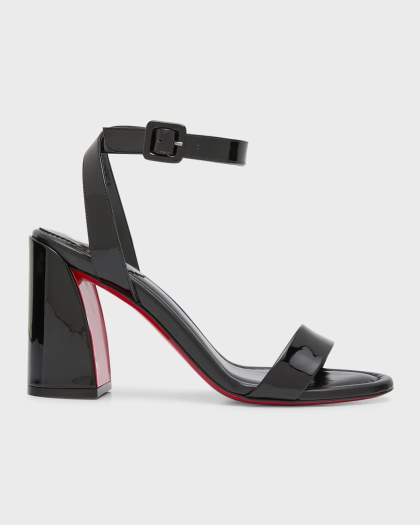 Leather sandals Christian Louboutin Black size 41 EU in Leather