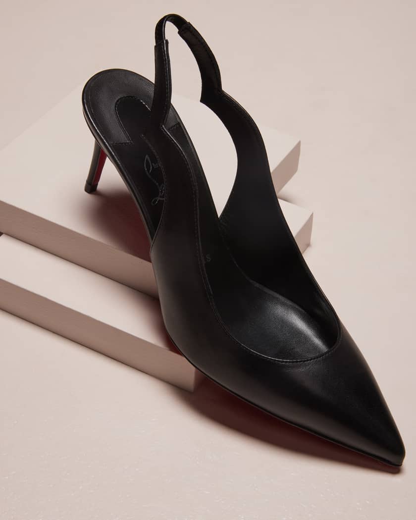 Christian Louboutin Black Patent Leather Hot Chick Pumps Size 39.5