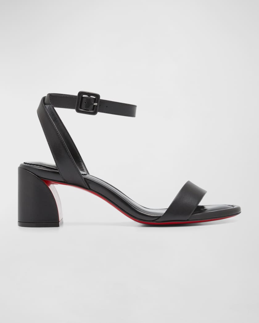 Christian Louboutin So Me Leather Sandals - Black - 38.5