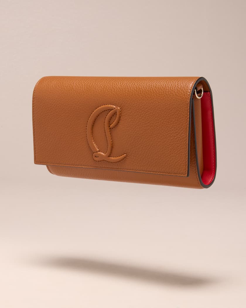 CHRISTIAN LOUBOUTIN: By My Sidewallet in leather with monogram