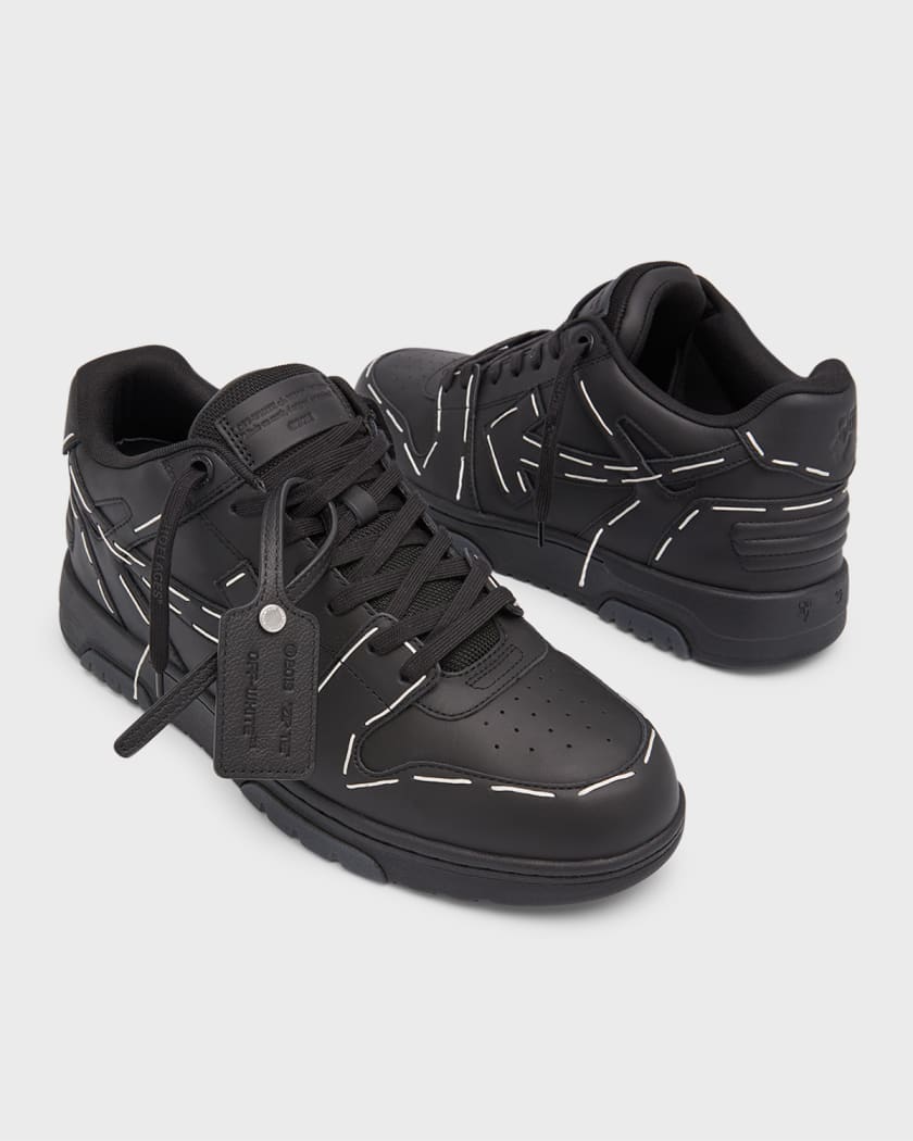 Off-White | Men Out of Office Wool Low Top Sneakers Black 44