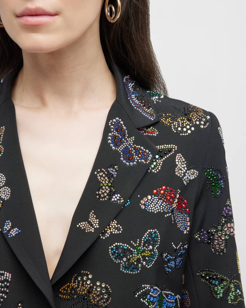 Libertine Millions Of Butterflies Short Blazer with Crystal Detail