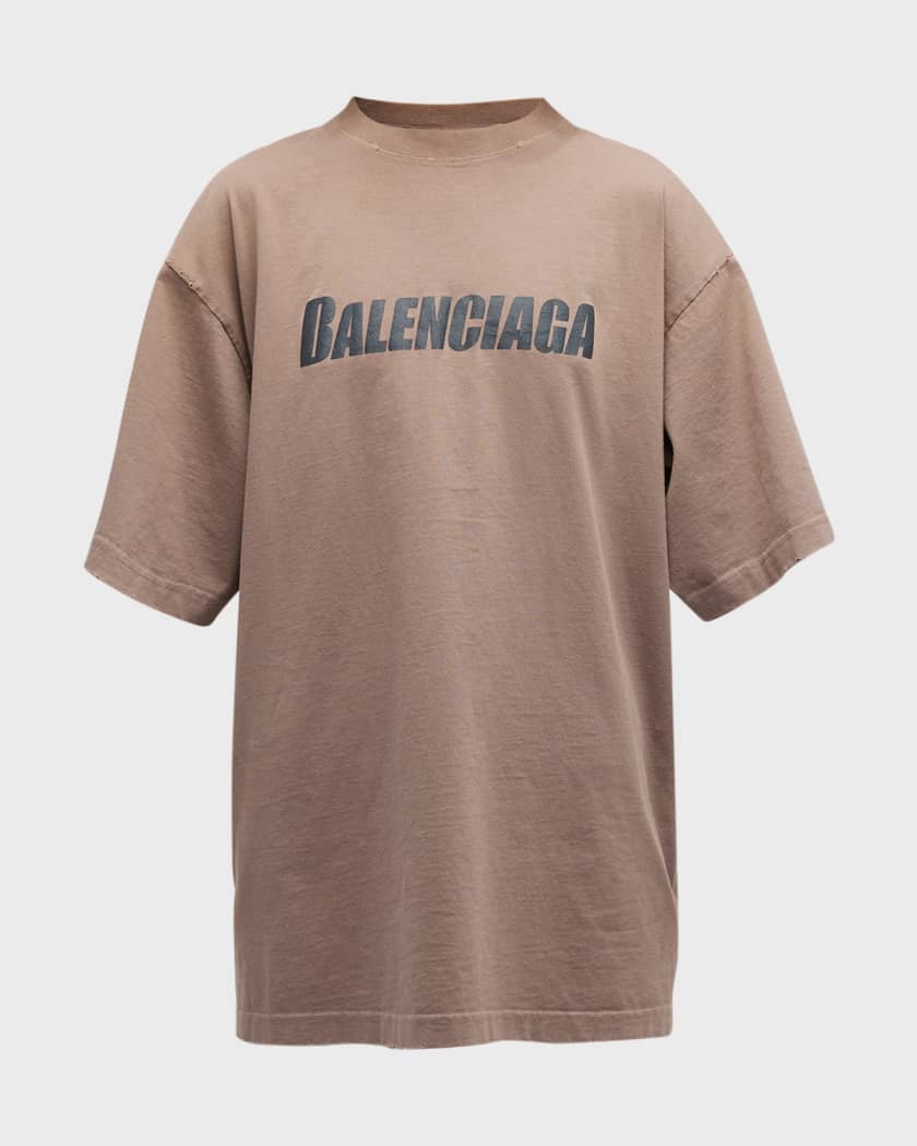 Balenciaga Logo Boxy T-Shirt | Neiman Marcus