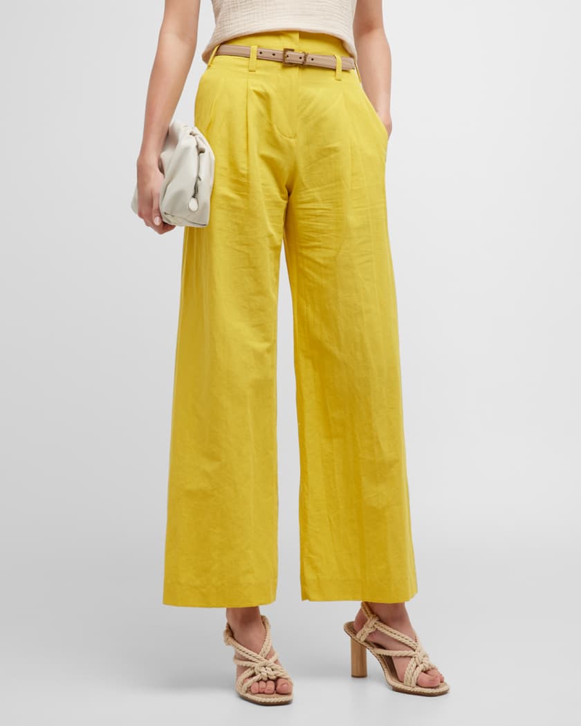 Cotton linen palazzo pants new arrivals