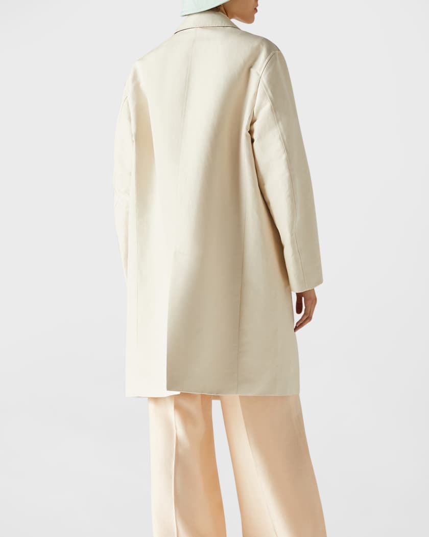Cream duster coat best sale