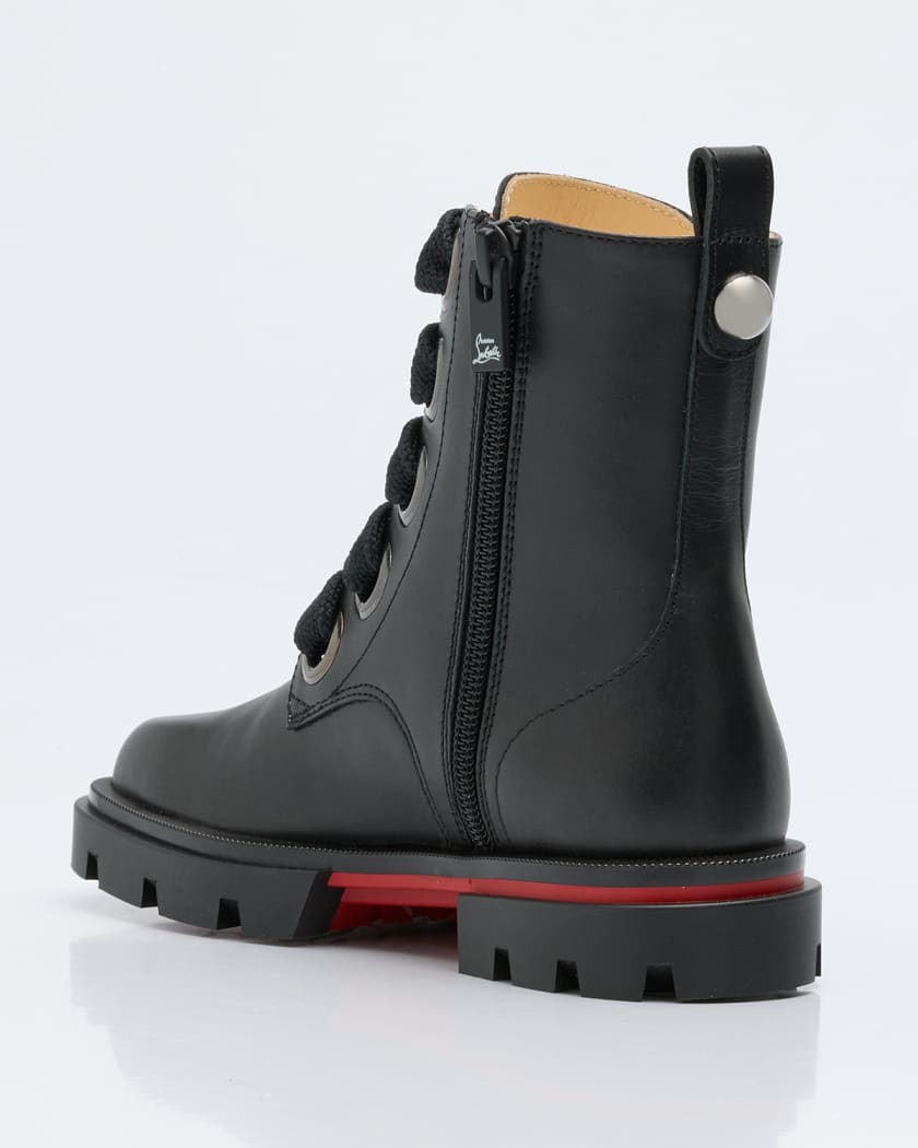 Girl's Montana Calf Leather Lace-Up Boots, Toddlers/Kids