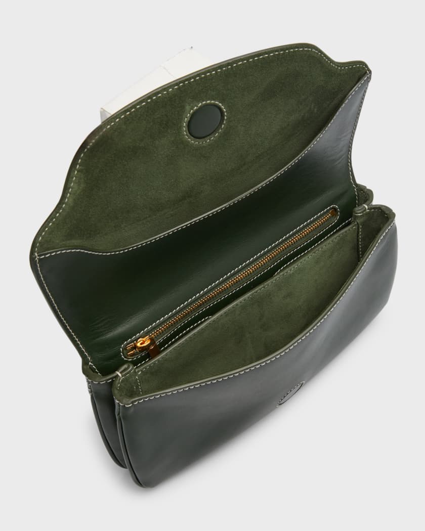 Loro Piana Alba Cabas Leather Handbag