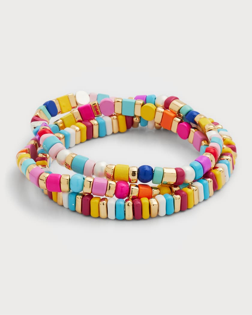 BaubleBar Sydney Beaded Stretch Bracelets Set of 3 Neiman Marcus
