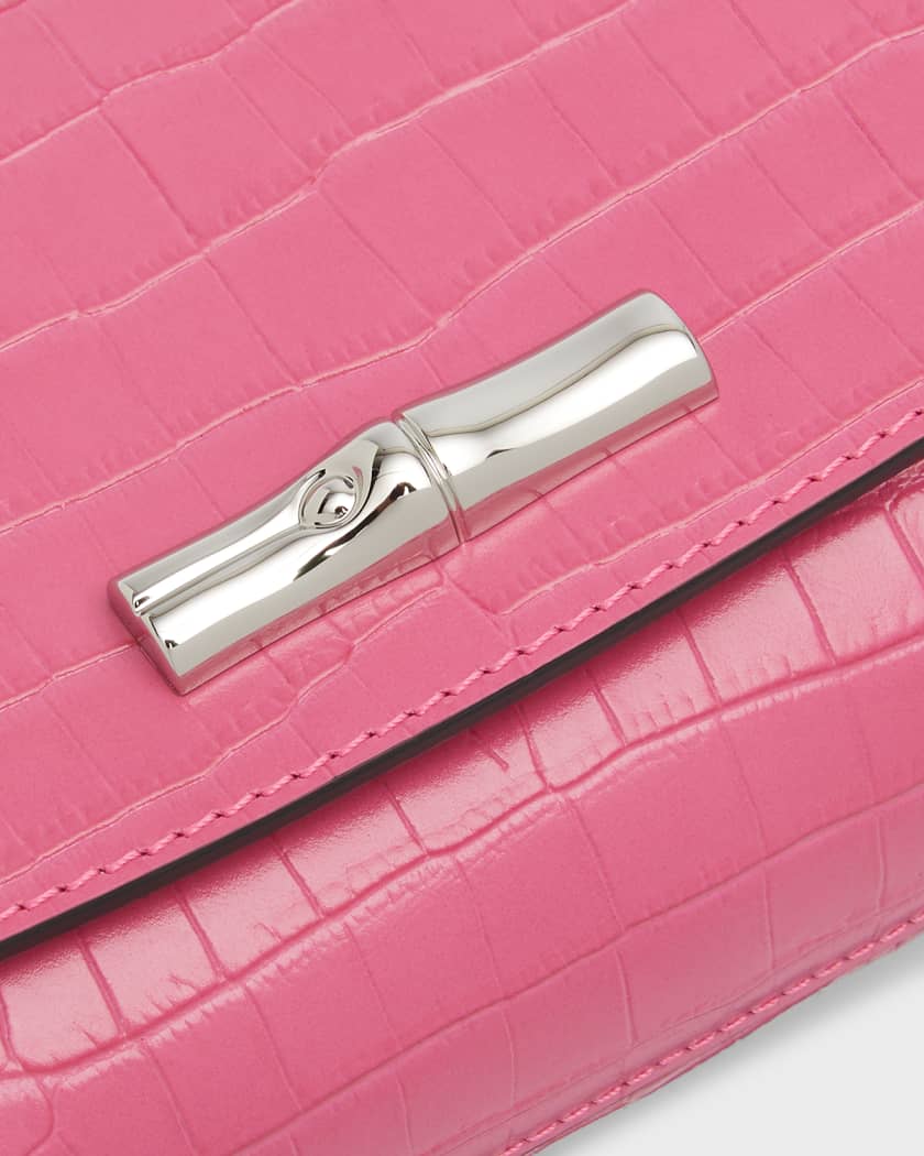 Longchamp Roseau Small Crossbody Bag in Pink
