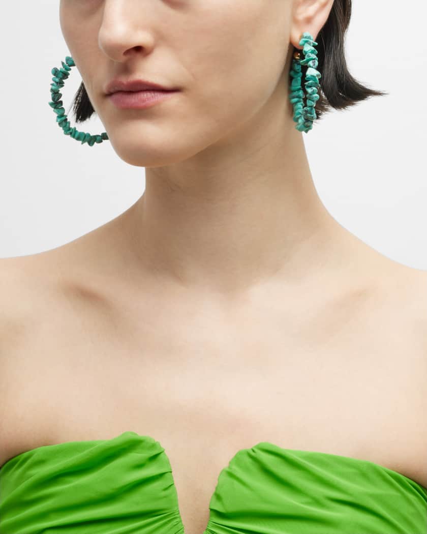 Cult Gaia Shirin Large Hoop Earrings Neiman Marcus