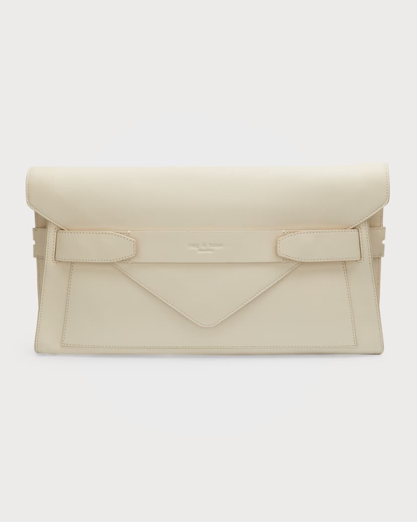 Envelope Leather Clutch Bag