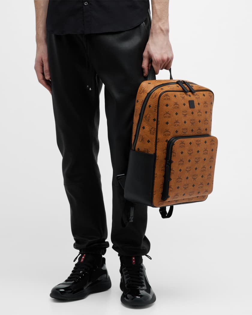 MCM Men s Aren Visetos Medium Backpack Neiman Marcus