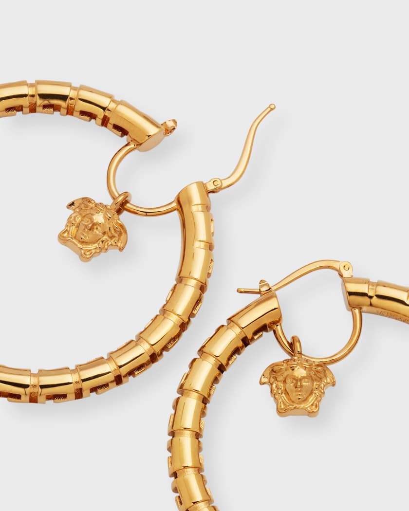 Versace Bijoux Triple Chain Medusa Bracelet in Metallic