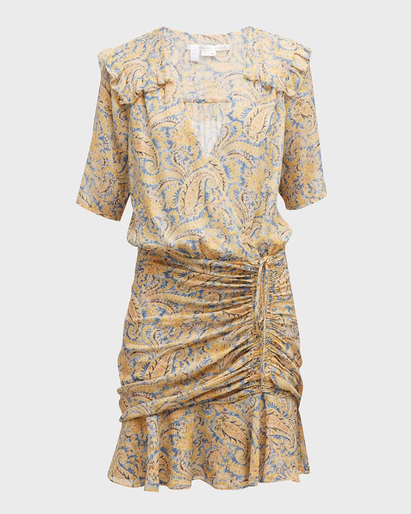 Veronica beard dakota flounce dress online