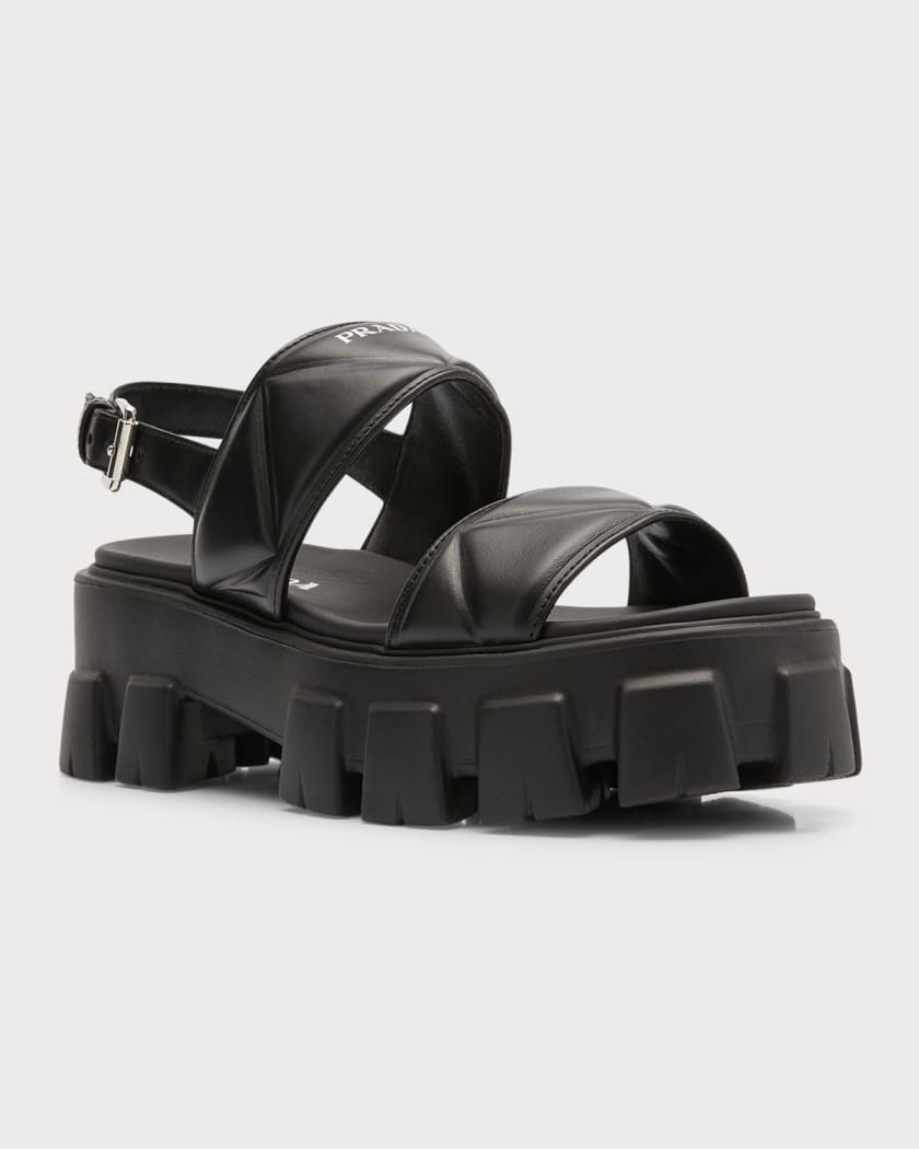 Prada lug sole sandals best sale