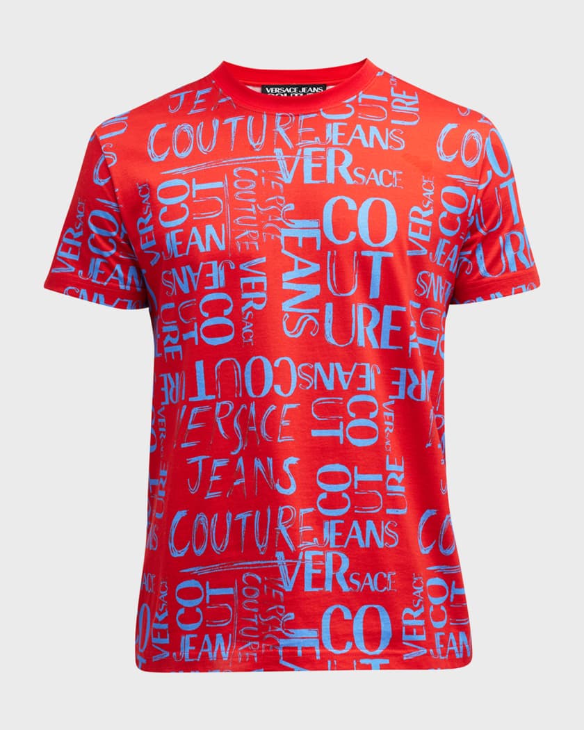 Versace Jeans Couture Men's Doodle Logo T Shirt   Neiman Marcus