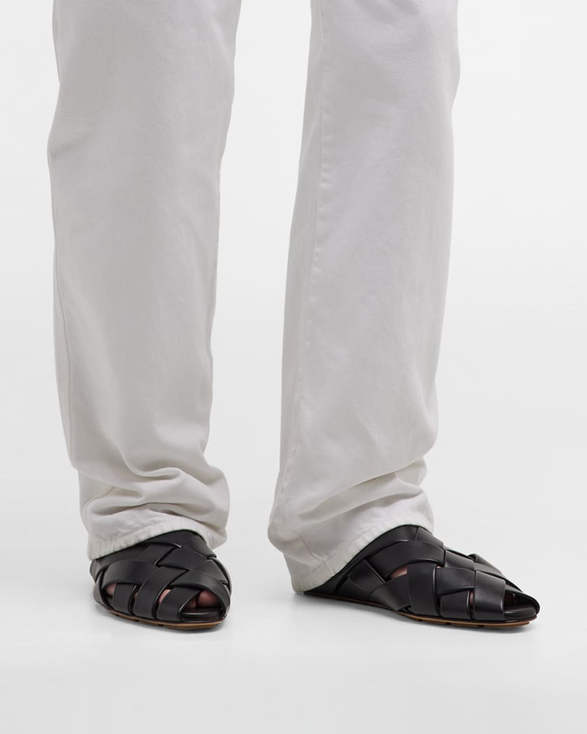 Bottega veneta leather slippers on sale