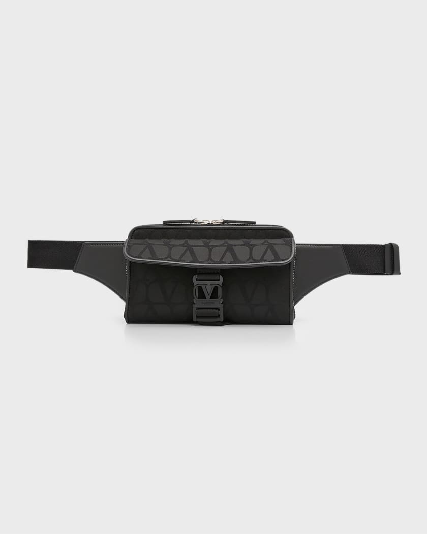 Valentino Garavani Men's Toile Iconographe Belt Bag
