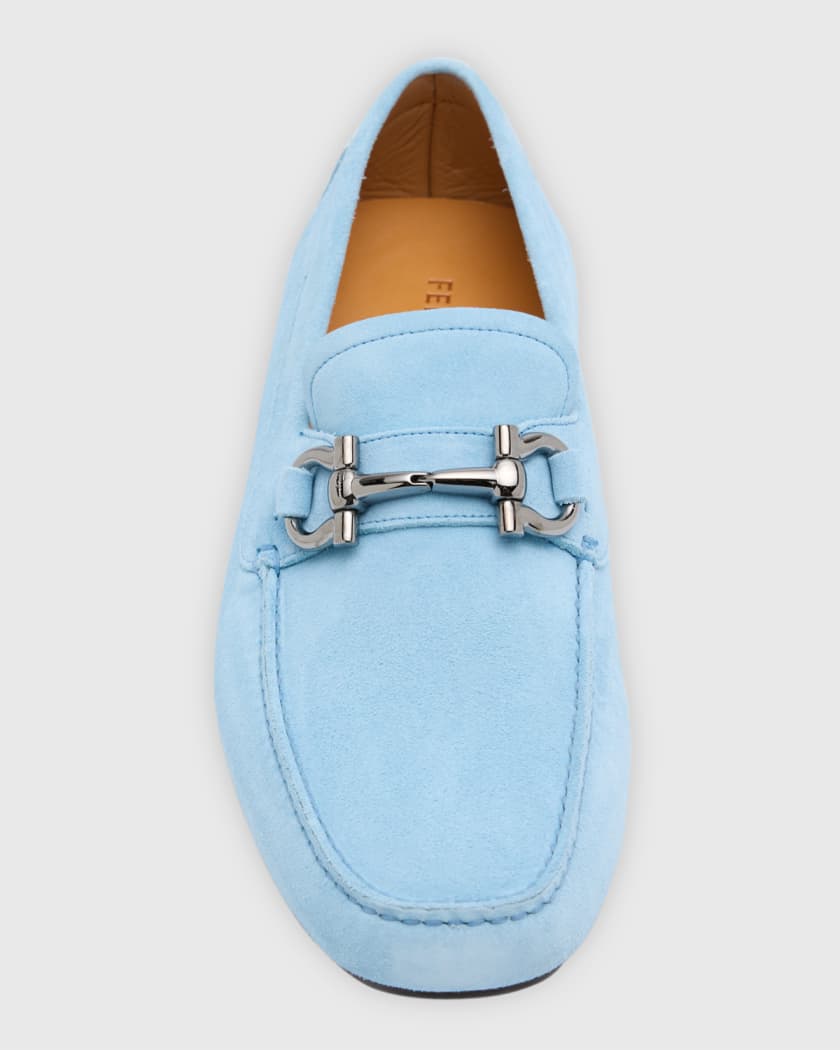 Blue ferragamo shoes hotsell