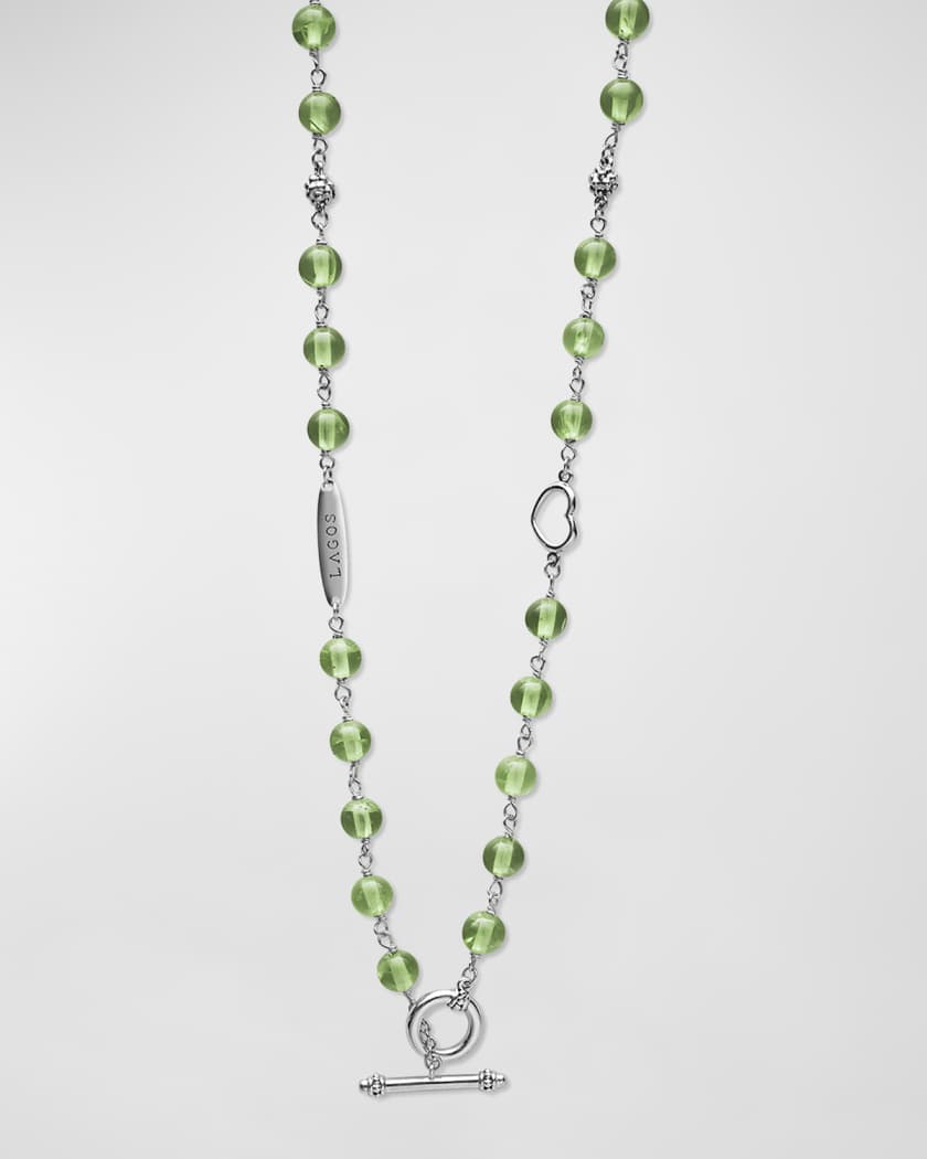 Lagos Silver Station Ceramic Beaded Necklace at Von Maur