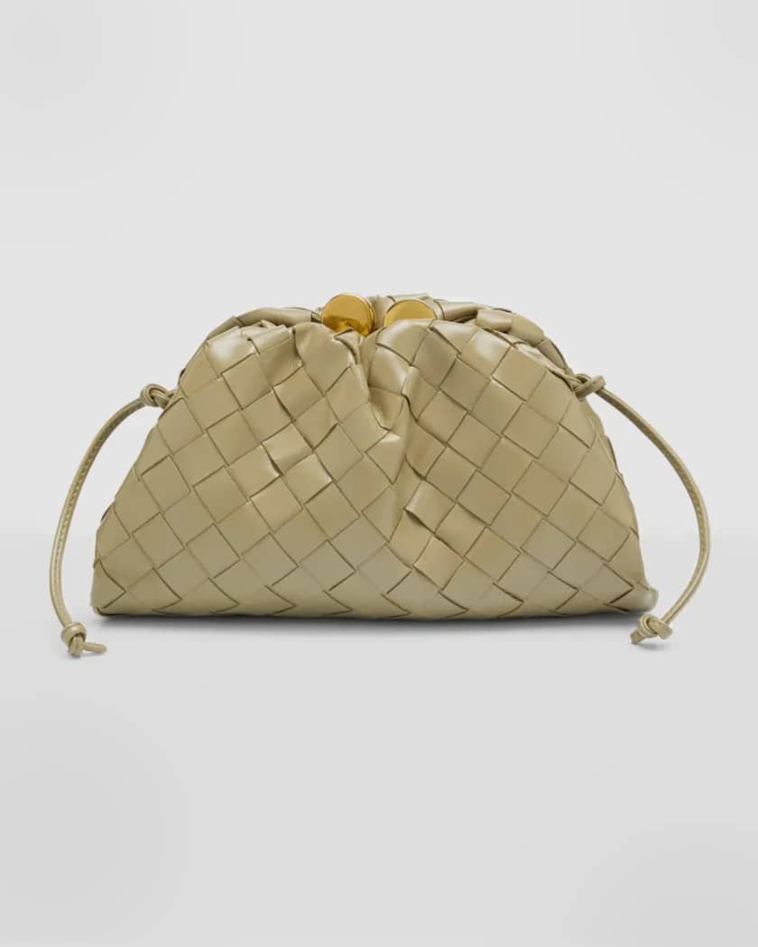 Bottega Veneta Mini Intrecciato Leather Pouch