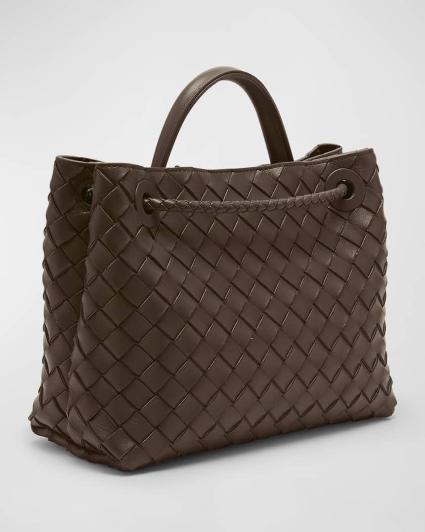 Bottega Veneta Women's Andiamo Small Leather Tote Bag - Brown - Totes
