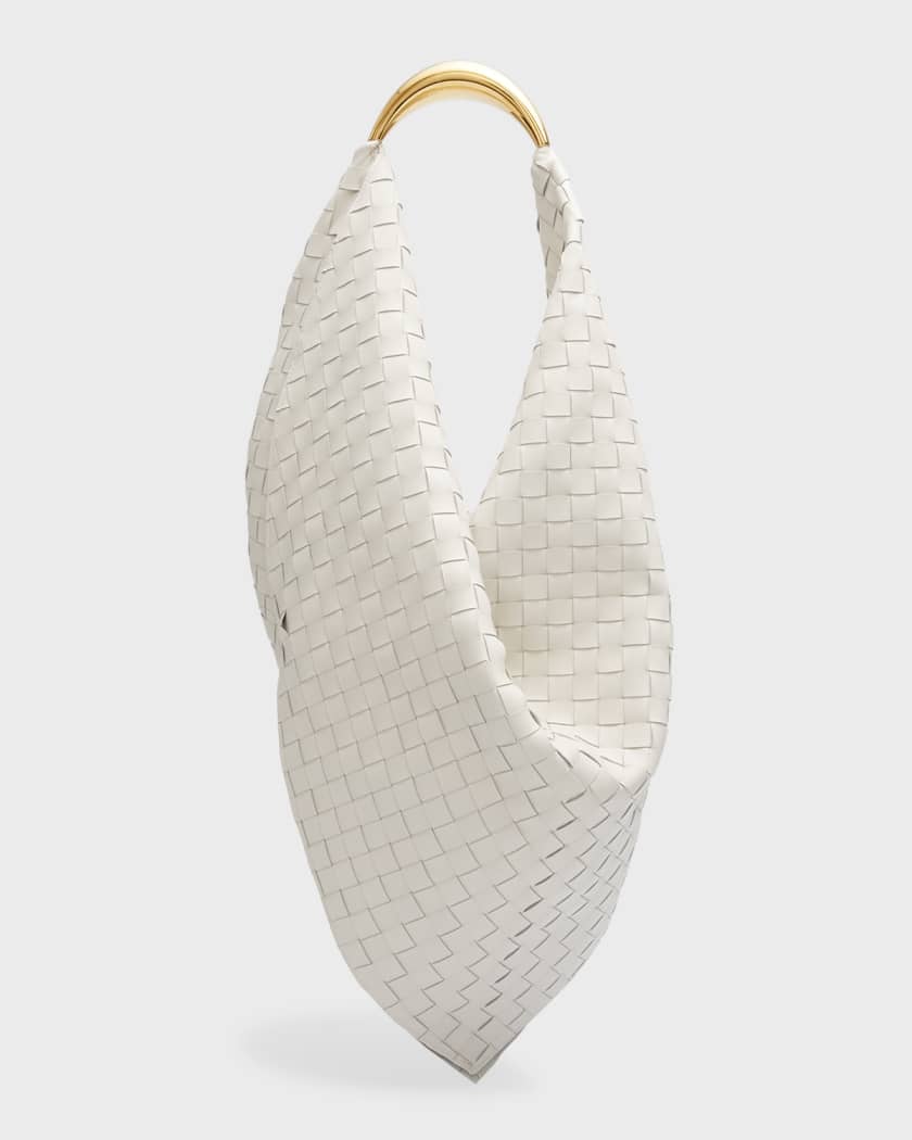 Bottega Veneta Veneta Medium Hobo Bag in Natural