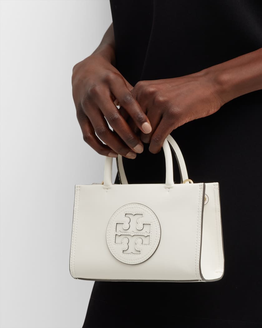 Tory Burch Tote Bags Clearance Sale - White Womens Small Ella Bio