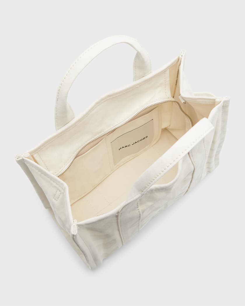 Bimba Y Lola Medium Pocket Wall Is Love-print Tote Bag In White