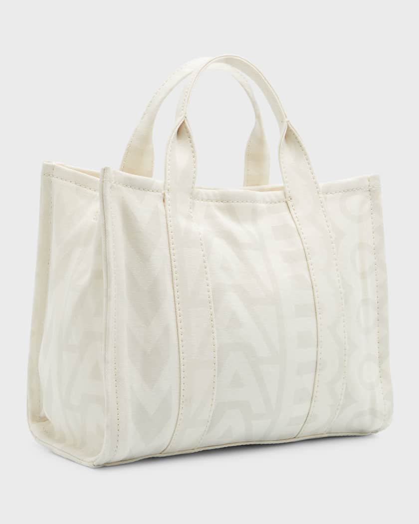 Marc Jacobs The Medium Monogram Tote Bag in Eggshell/Optic White